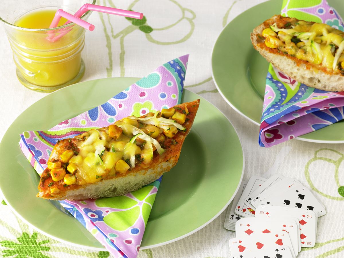 recipe image Kinder Bruschetta mit Mais