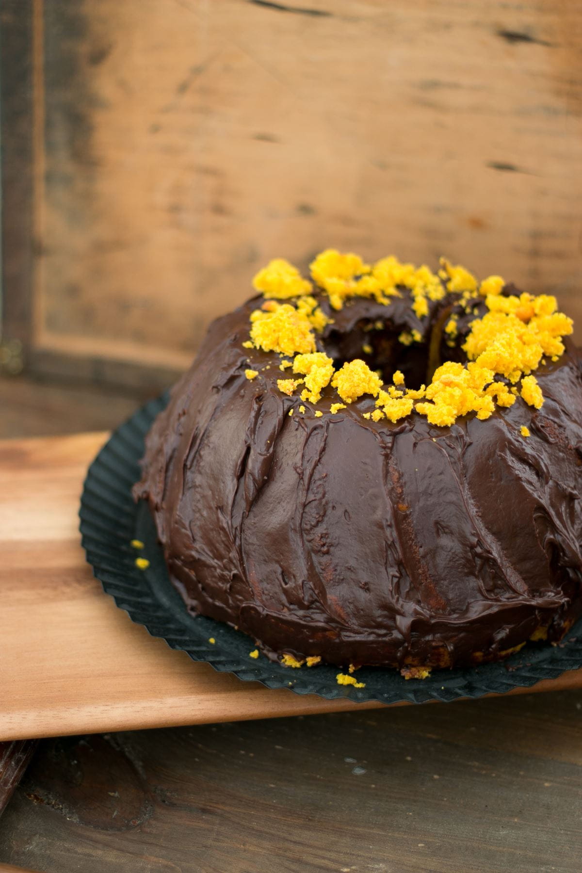 recipe image Kürbiskuchen mit Schokoladenfrosting