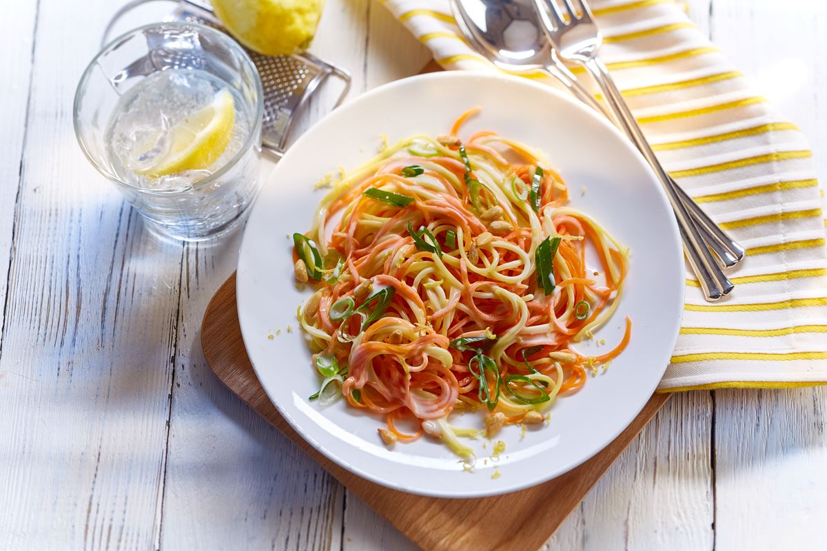 recipe image Möhren-Spaghetti in Zitronensauce