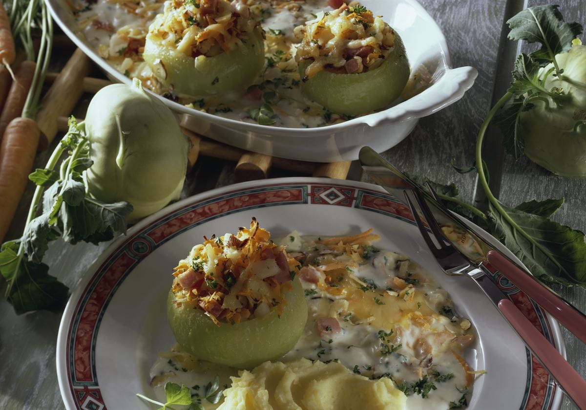 recipe image Gefüllte Kohlrabi