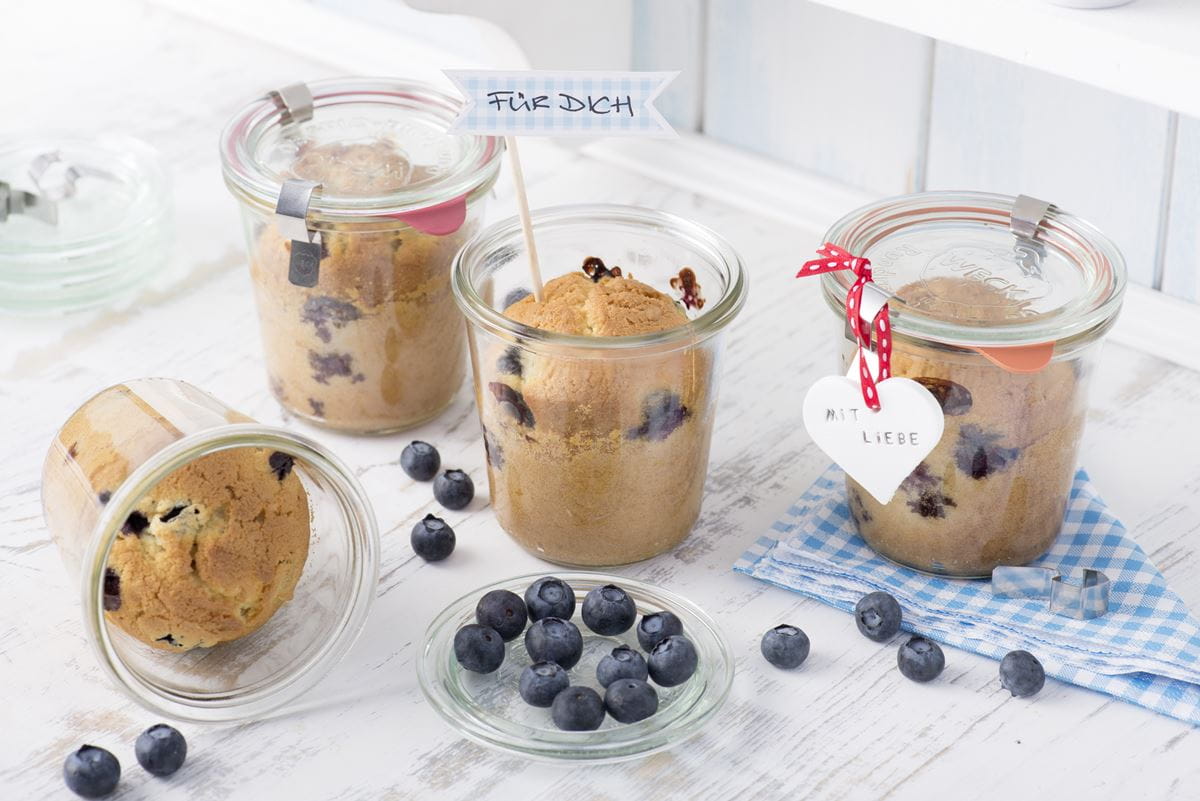 Kuchen Im Glas Blaubeermuffins Im Glas