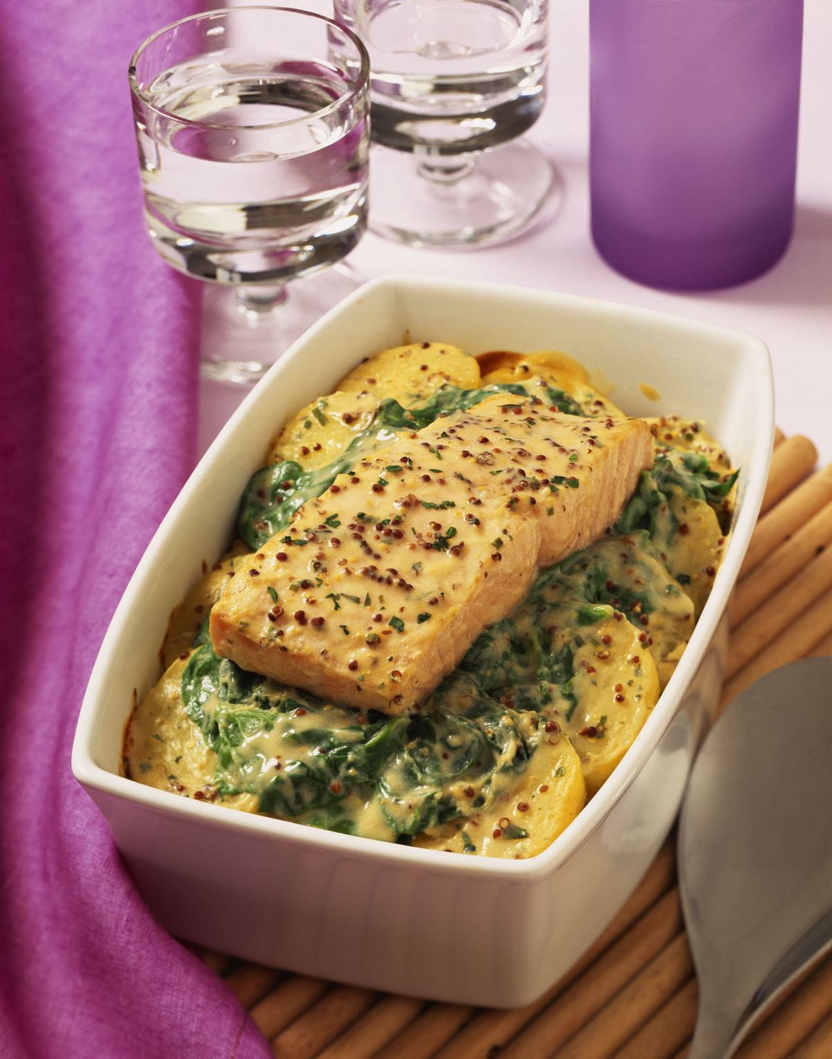 recipe image Lachs-Spinat-Auflauf