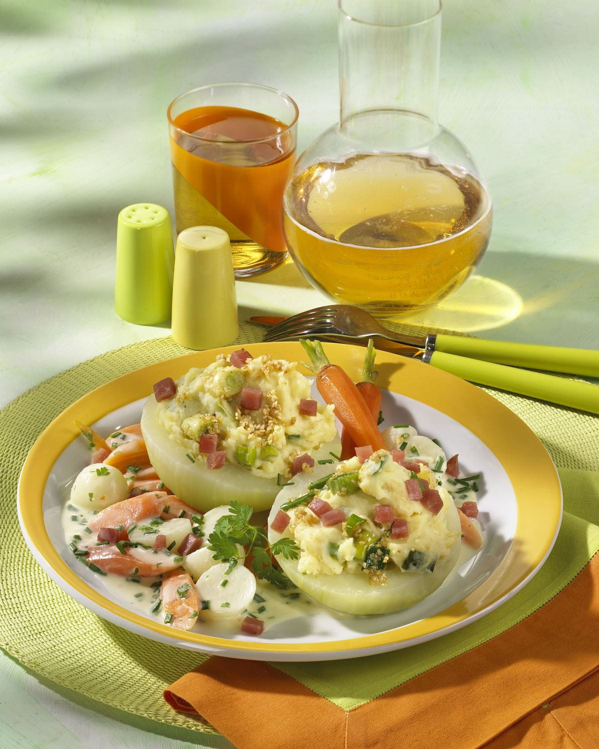 recipe image Gefüllte Kohlrabi