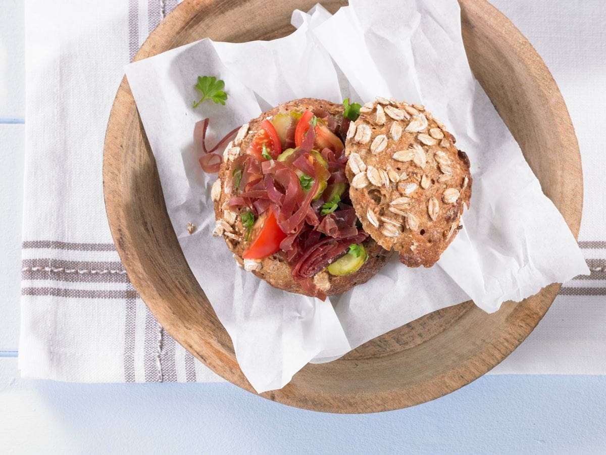 Bündnerfleisch Brötchen