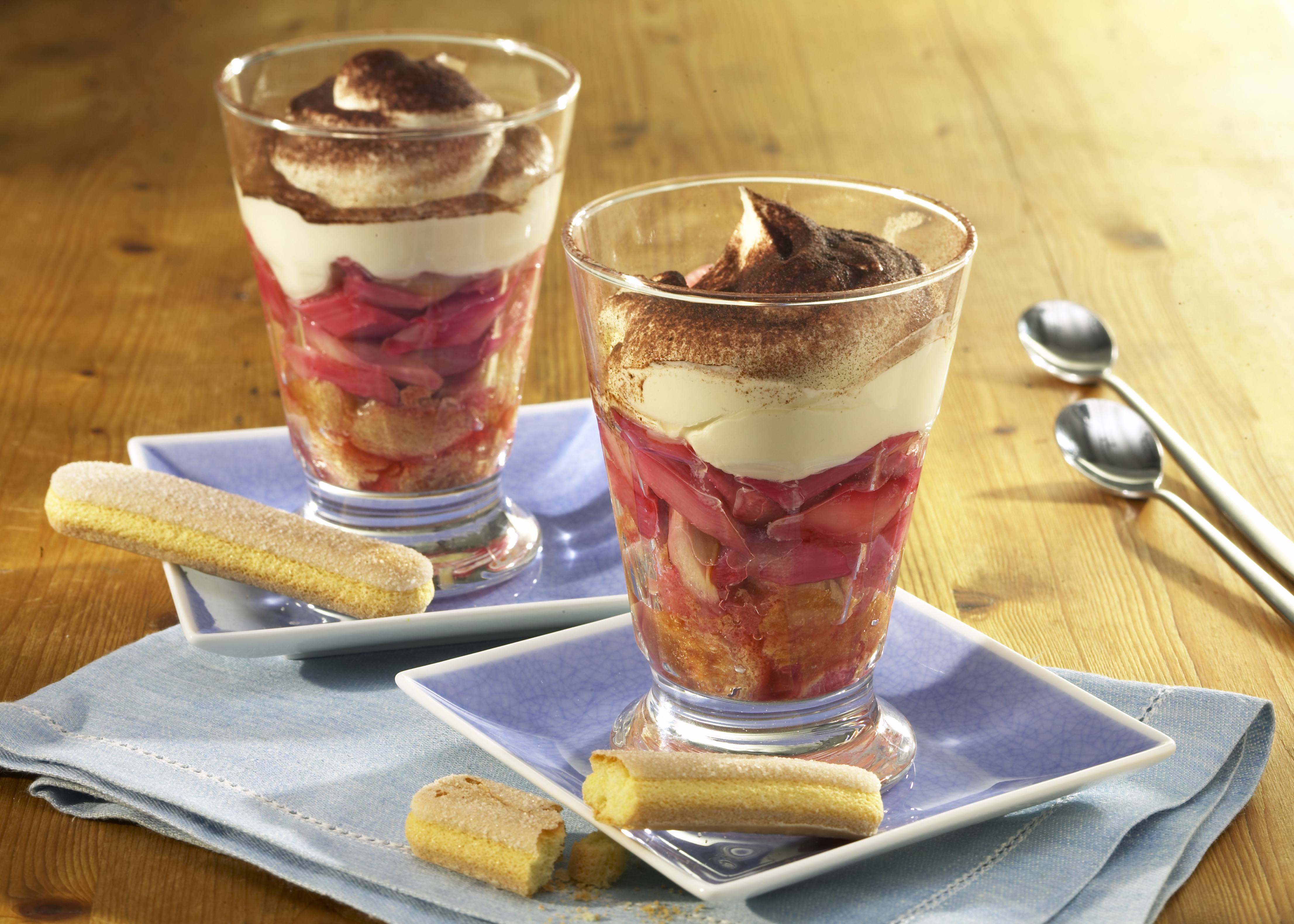 Rhabarber-Tiramisu Rhabarber-Tiramisu