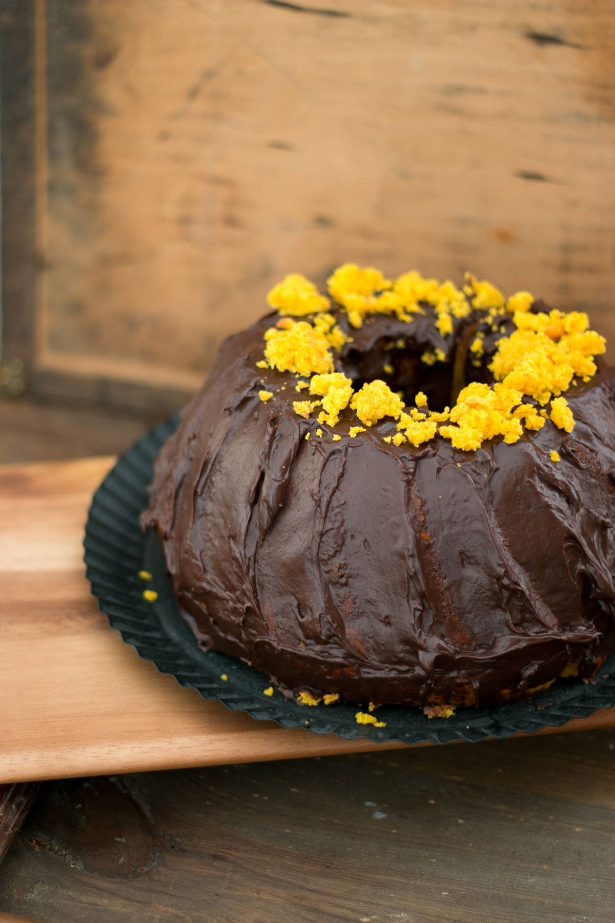 recipe image Kürbiskuchen mit Schokoladenfrosting