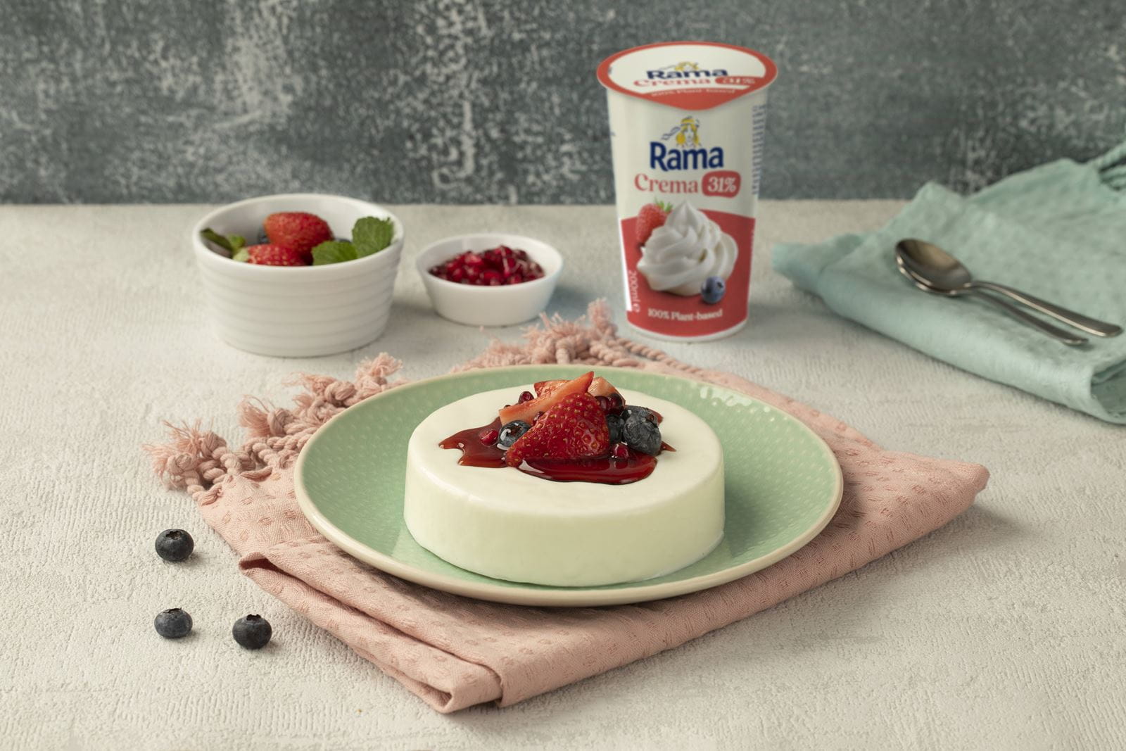 recipe image Veganská Panna Cotta