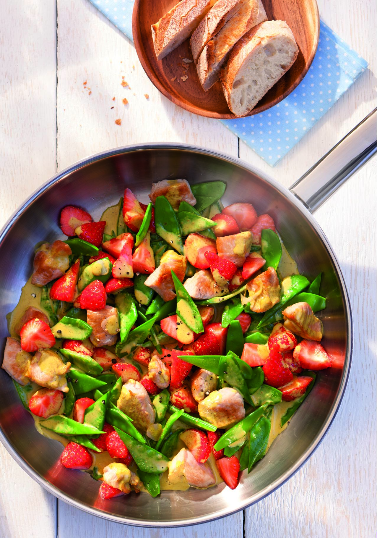 recipe image Cremefine Puten-Erdbeer-Curry