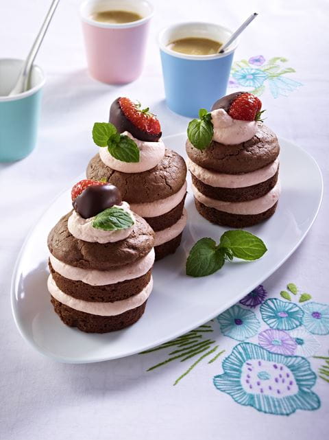 recipe image Mini-Erdbeertörtchen