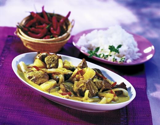 recipe image Lammcurry mit Kokos und Ananas