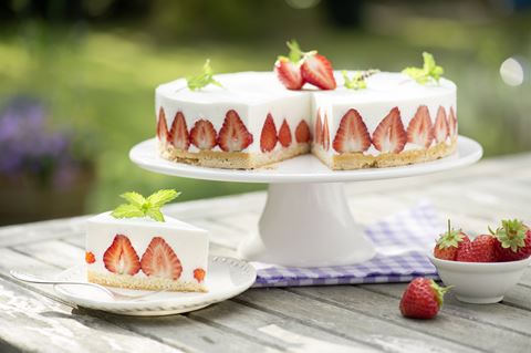 recipe image Erdbeer-Topfen-Torte