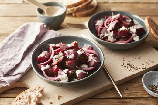 Rote Beete Salat mit Meerrettichcreme