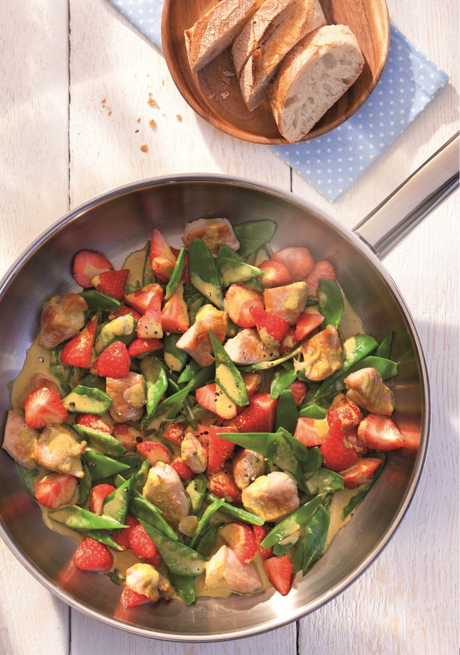 recipe image Cremefine Puten-Erdbeer-Curry