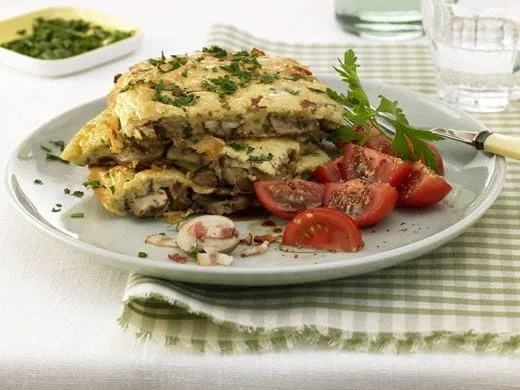 recipe image Champignons-Shiitake-Omelette