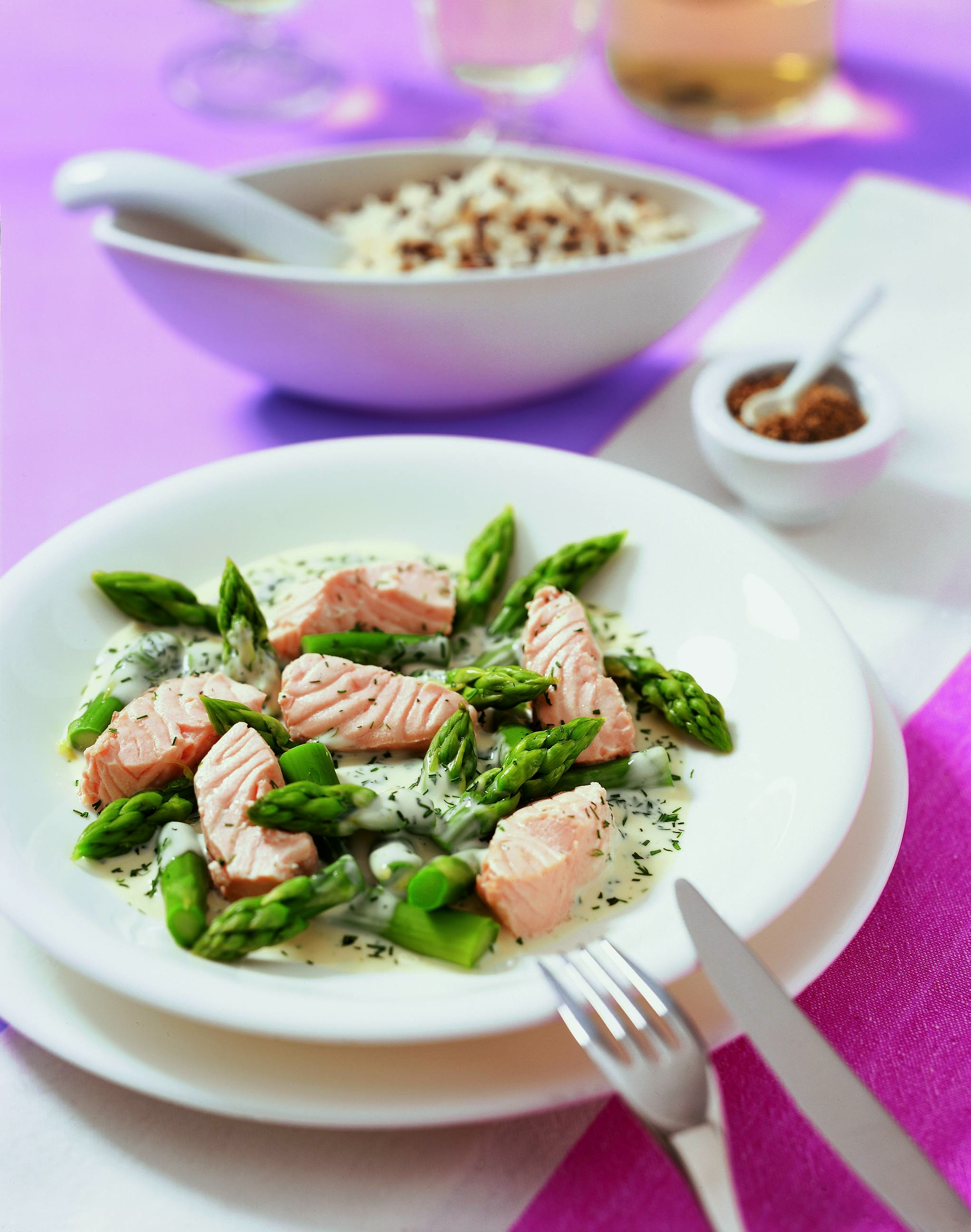 recipe image Spargel-Lachs-Ragout