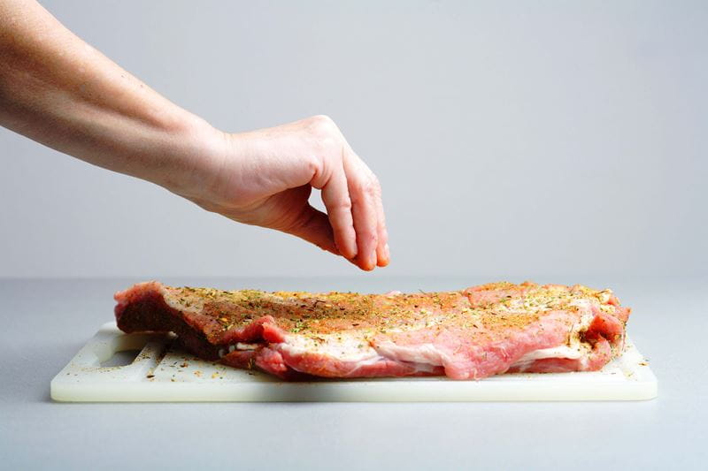 Fleisch richting wuerzen