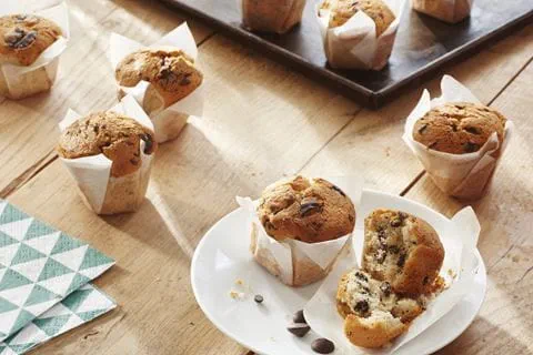 recipe image Mini Muffin mit Schokostückchen
