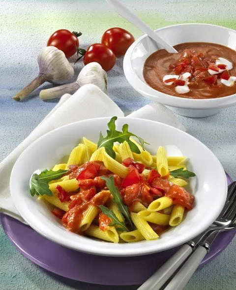 recipe image Penne mit Tomatensugo