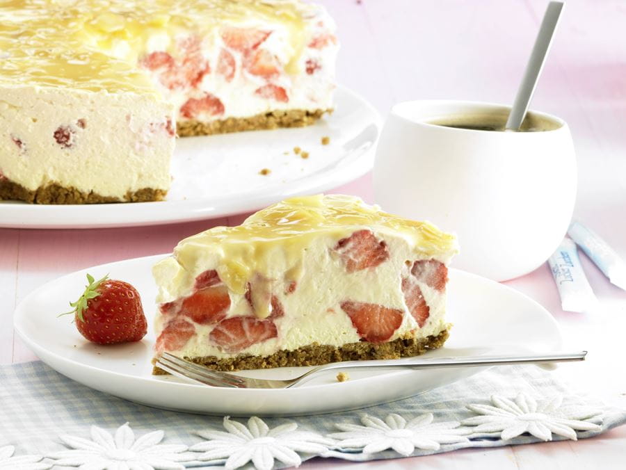 recipe image Erdbeertorte mit Karamell