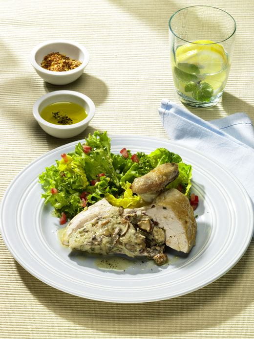 recipe image Hähnchen gefüllt mit Pilzen