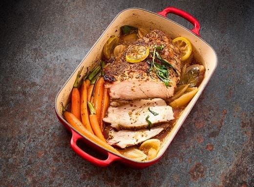 recipe image Kalbsbraten mit Zitrone, Estragon und Sherry