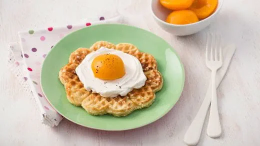 recipe image Süße Waffeln Spiegelei