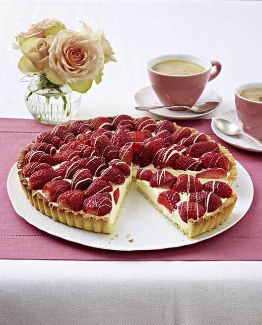 recipe image Erdbeer-Tarte mit Vanillecreme