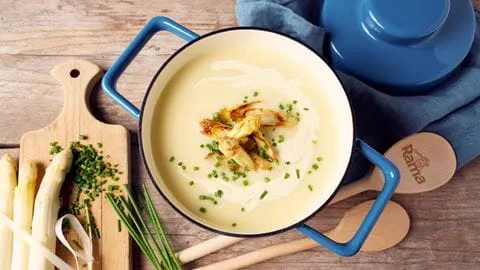 recipe image Spargelsuppe vegan