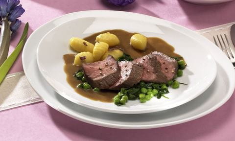 recipe image Gebratene Lammlachse