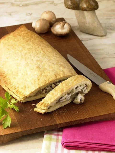 recipe image Gefülltes Brot mit Pilzen