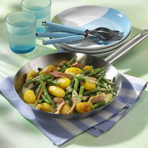 recipe image Kasseler Pfanne mit Bohnen