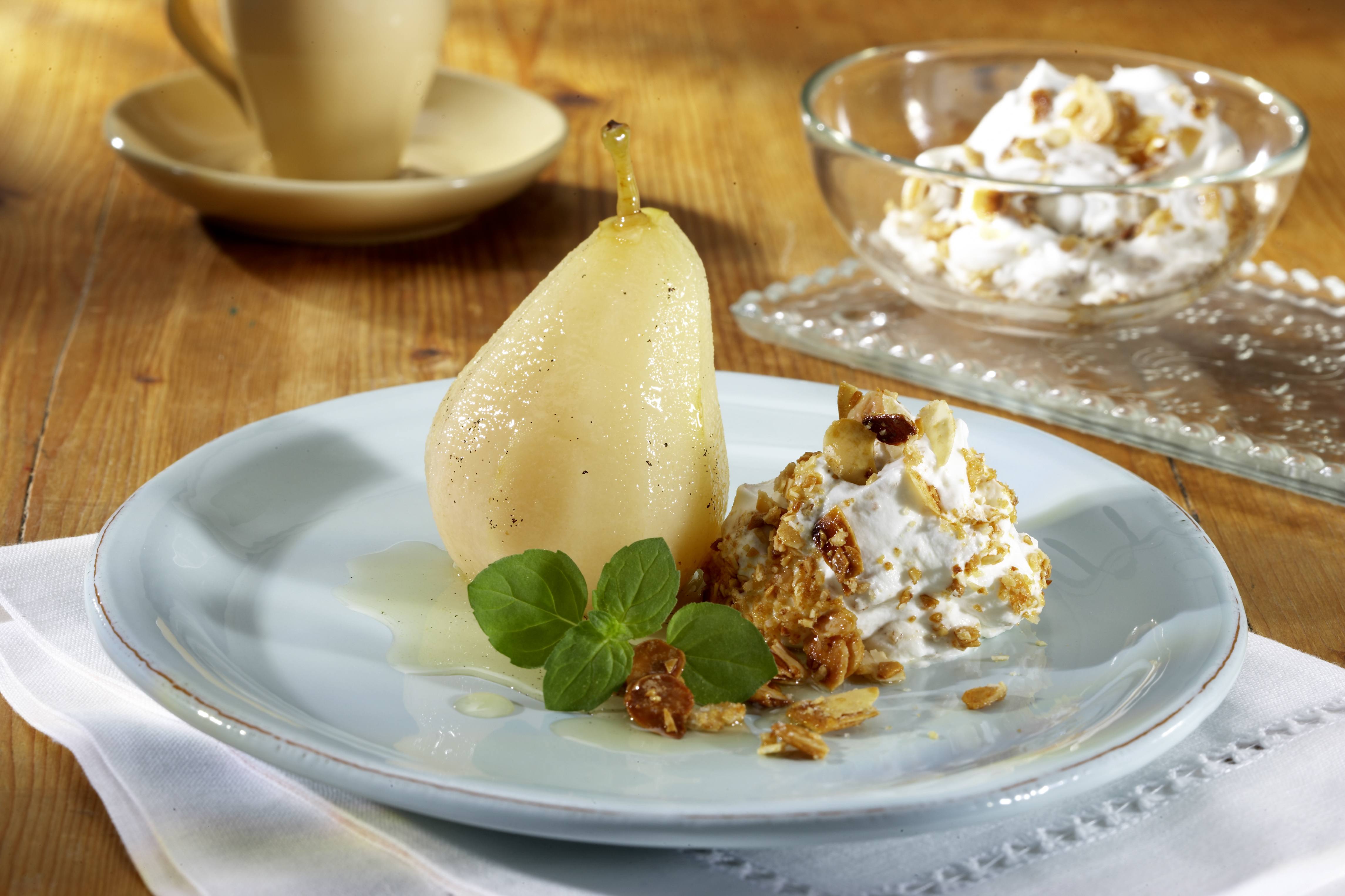 recipe image Birnen mit Nuss-Mousse