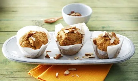 recipe image Süßkartoffel-Möhren-Muffins