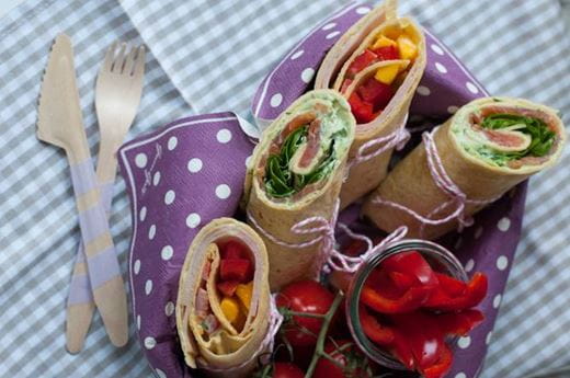 recipe image Zweierlei Wraps