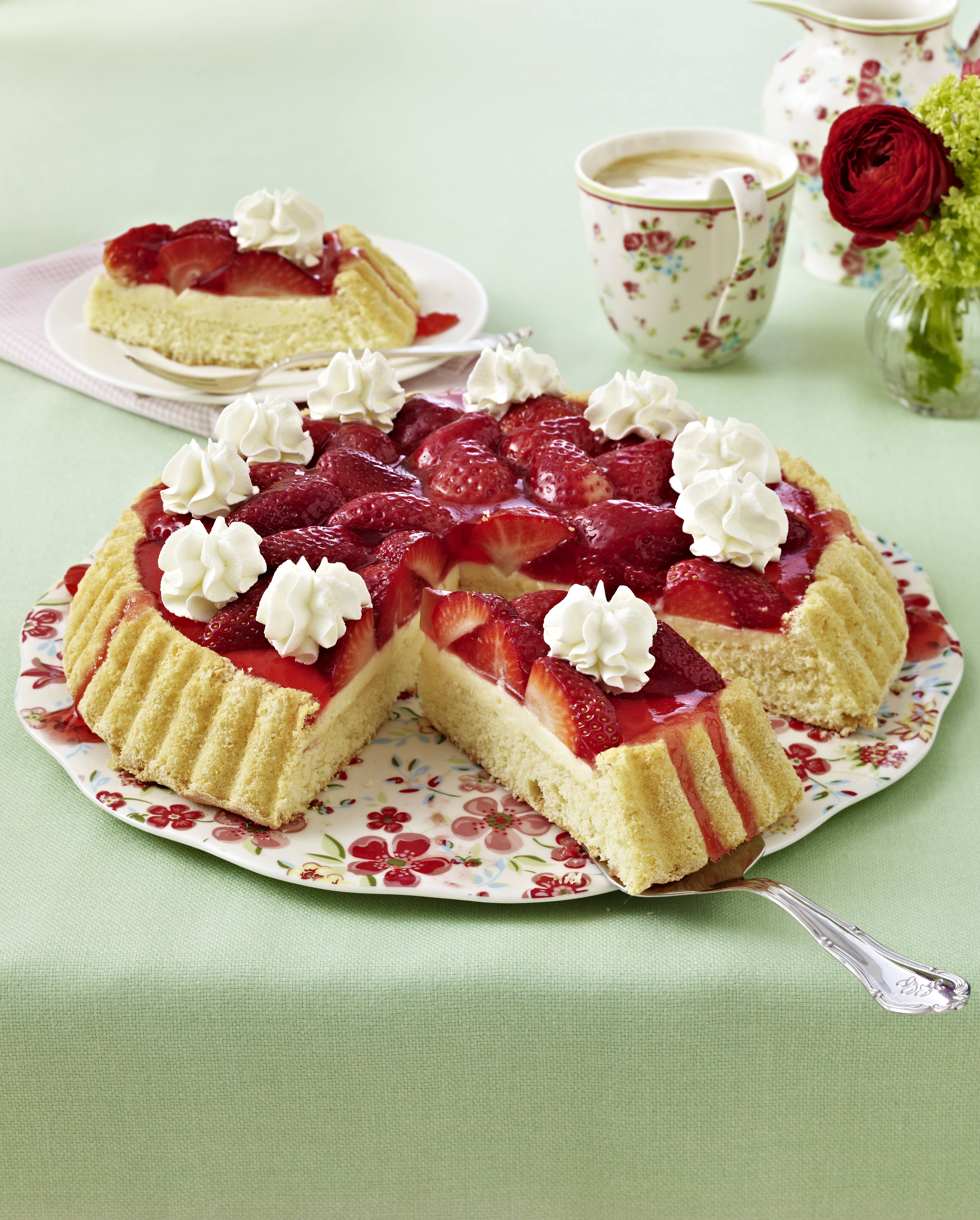 recipe image Erdbeertorte mit Vanillepudding