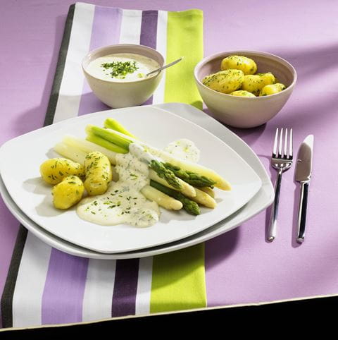 recipe image Spargel mit Kräutersoße