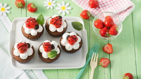 recipe image Marienkäfer-Muffins