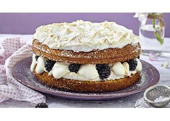 recipe image Brombeer-Baiser-Torte