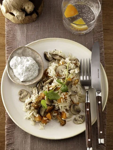 recipe image Pilaw mit Pilzen