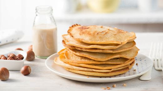 recipe image Pfannkuchen mit Haselnussmilch