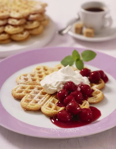 recipe image Kirsch-Waffeln