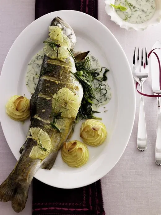 recipe image Kräuterforelle mit Herzoginkartoffeln