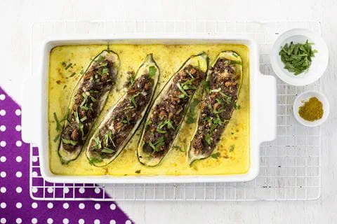 recipe image Gefüllte Zucchini