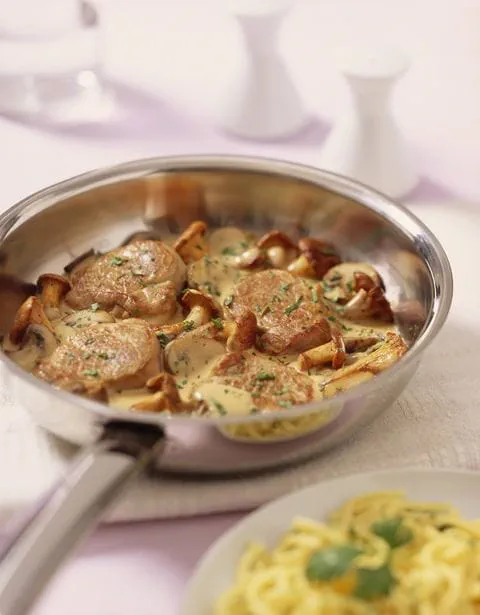 recipe image Schweinefilet in feiner Pilzsauce