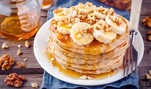 recipe image Bananen-Haferflocken-Pancakes ohne Zuckerzusatz