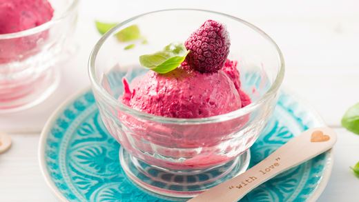 recipe image Veganes Himbeereis