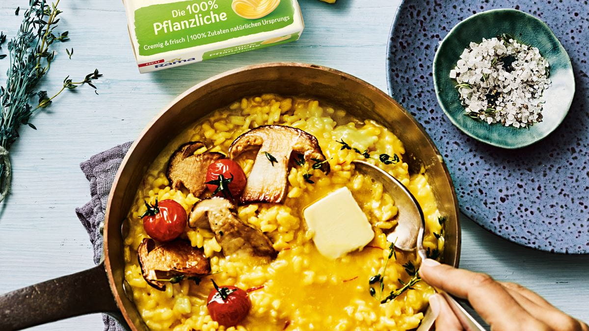 recipe image Safranrisotto mit Steinpilzen