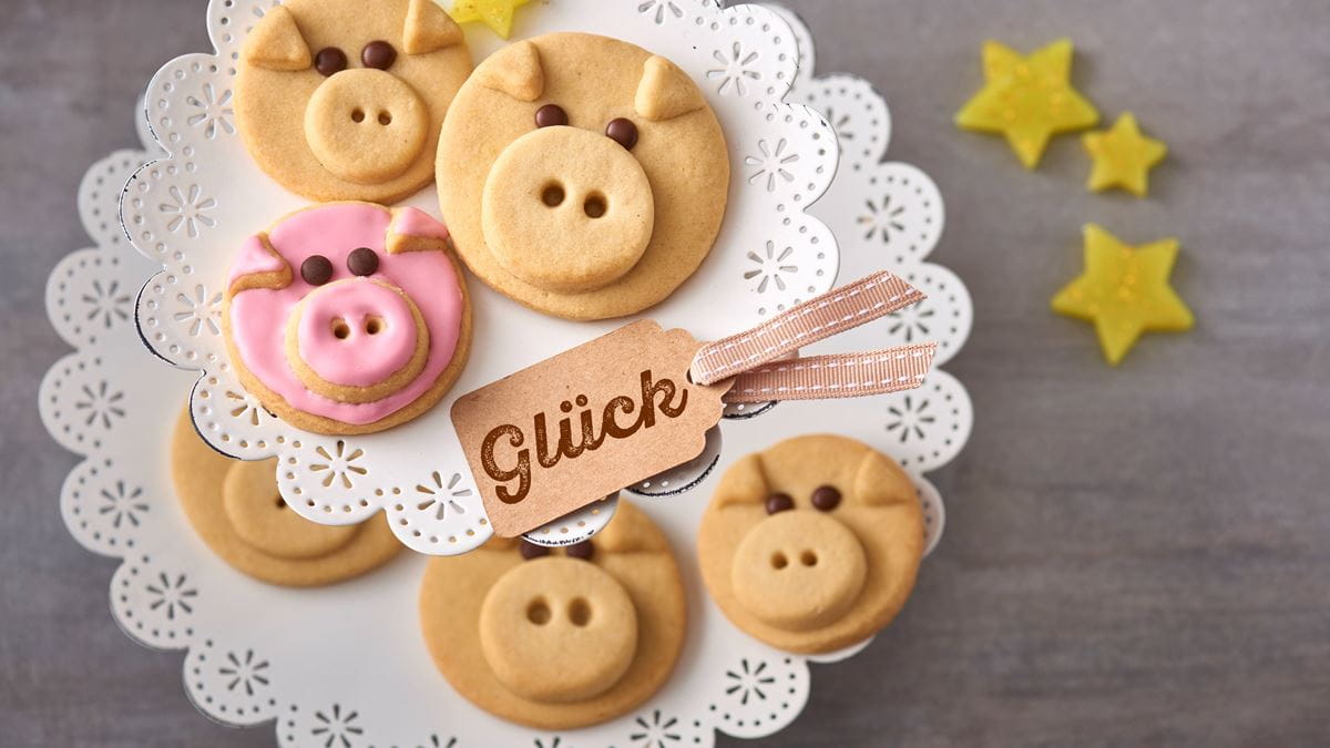 recipe image Glücksschweinchen Kekse