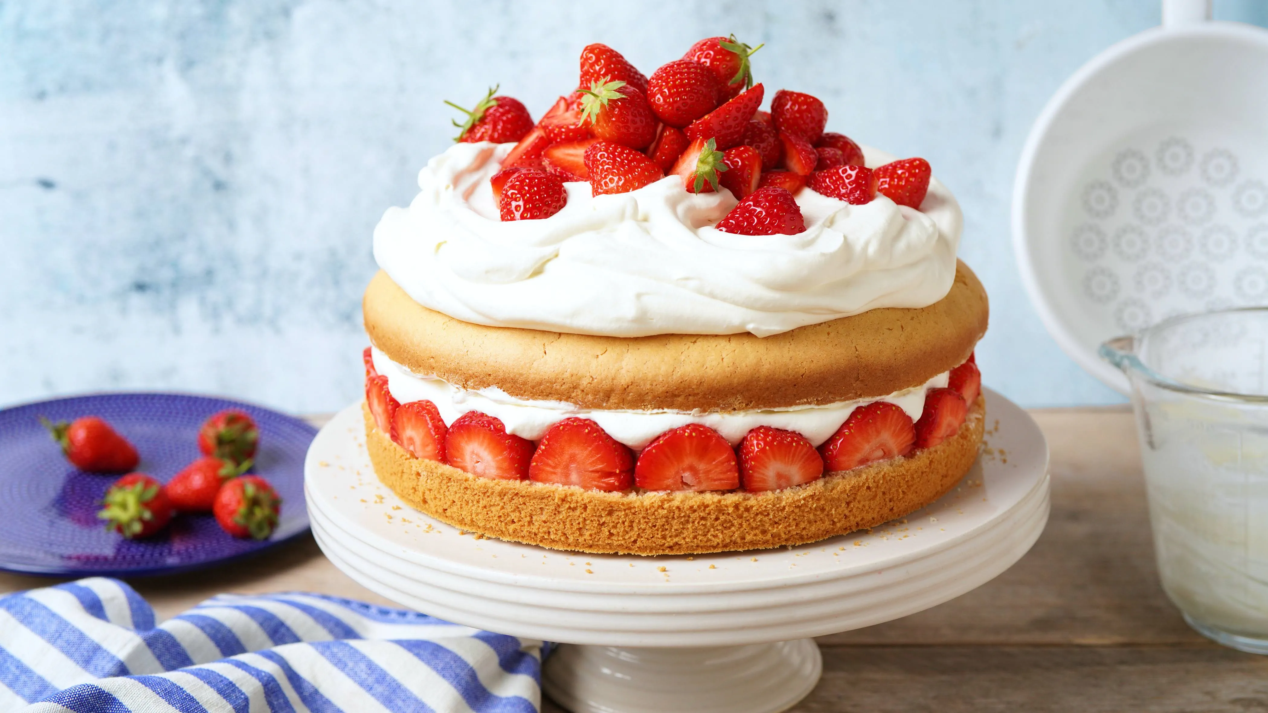 Veganer Erdbeerkuchen