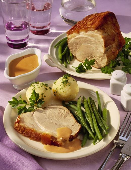 recipe image Rôti de porc croustillant à la sauce Cremefine